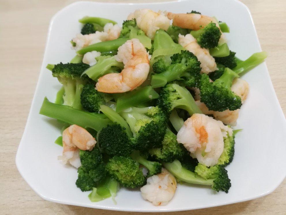 西兰花炒虾仁