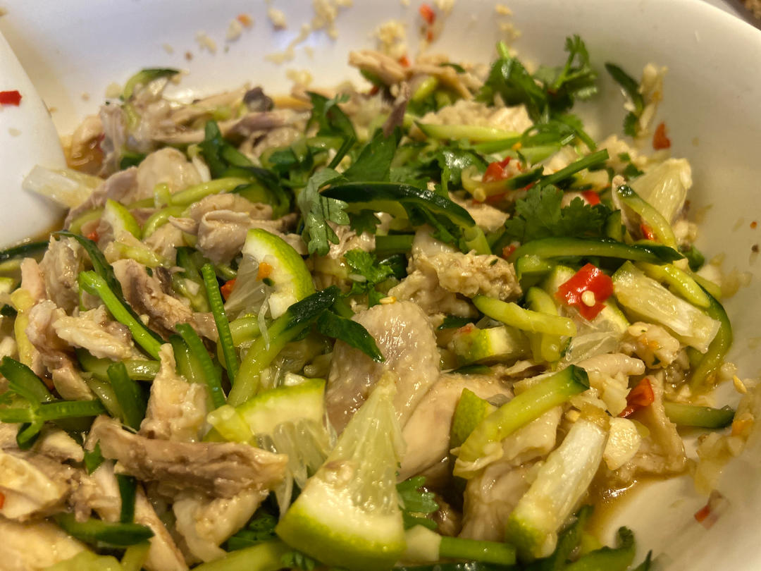 🥰简单好吃手撕鸡腿肉🍗零脂肪凉拌菜