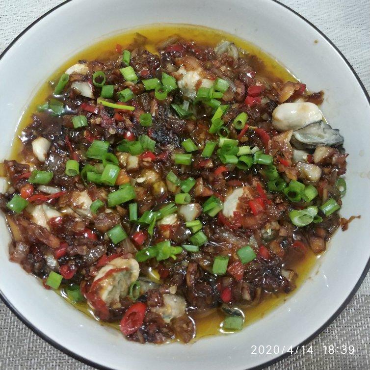万能蒜蓉酱蒸生蚝肉