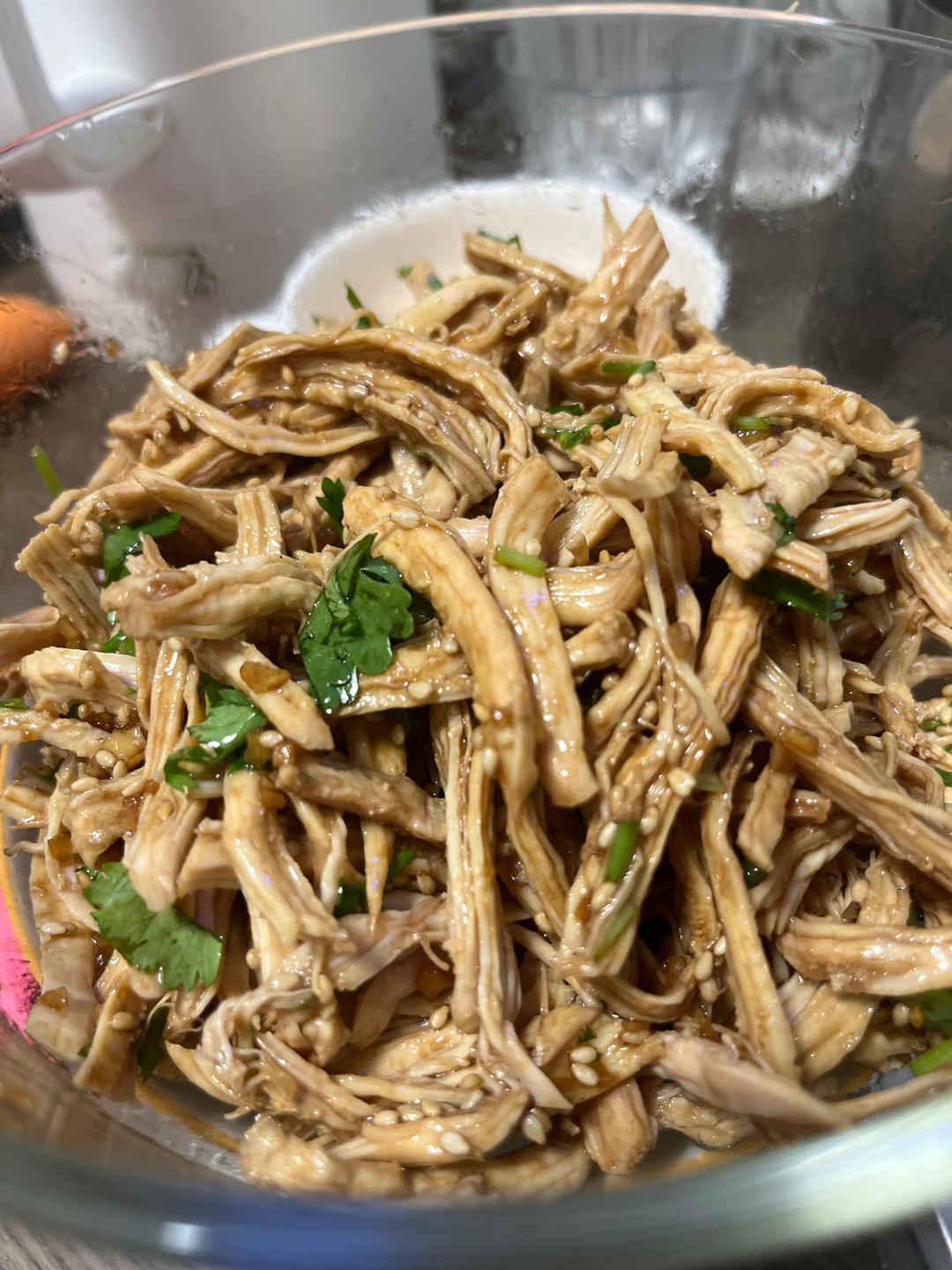 鸡胸肉这样做巨好吃❗️凉拌鸡丝😋低脂高蛋白