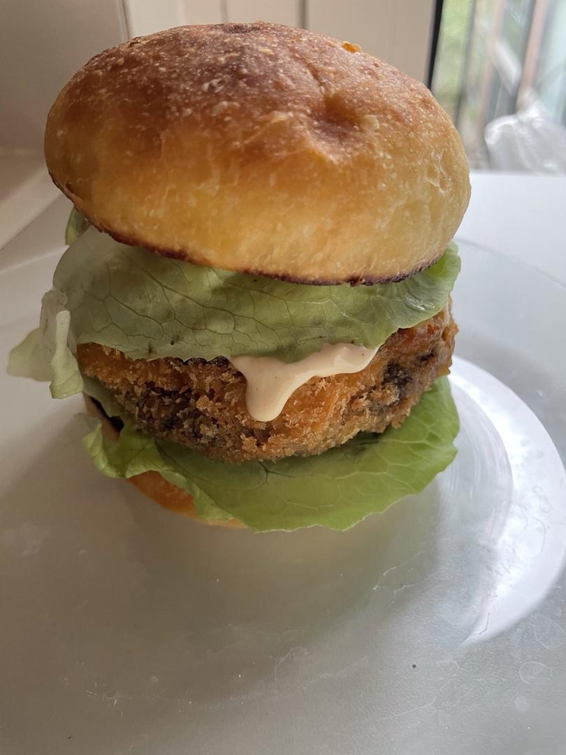 在家复刻Shake Shack芝士蘑菇堡🍔