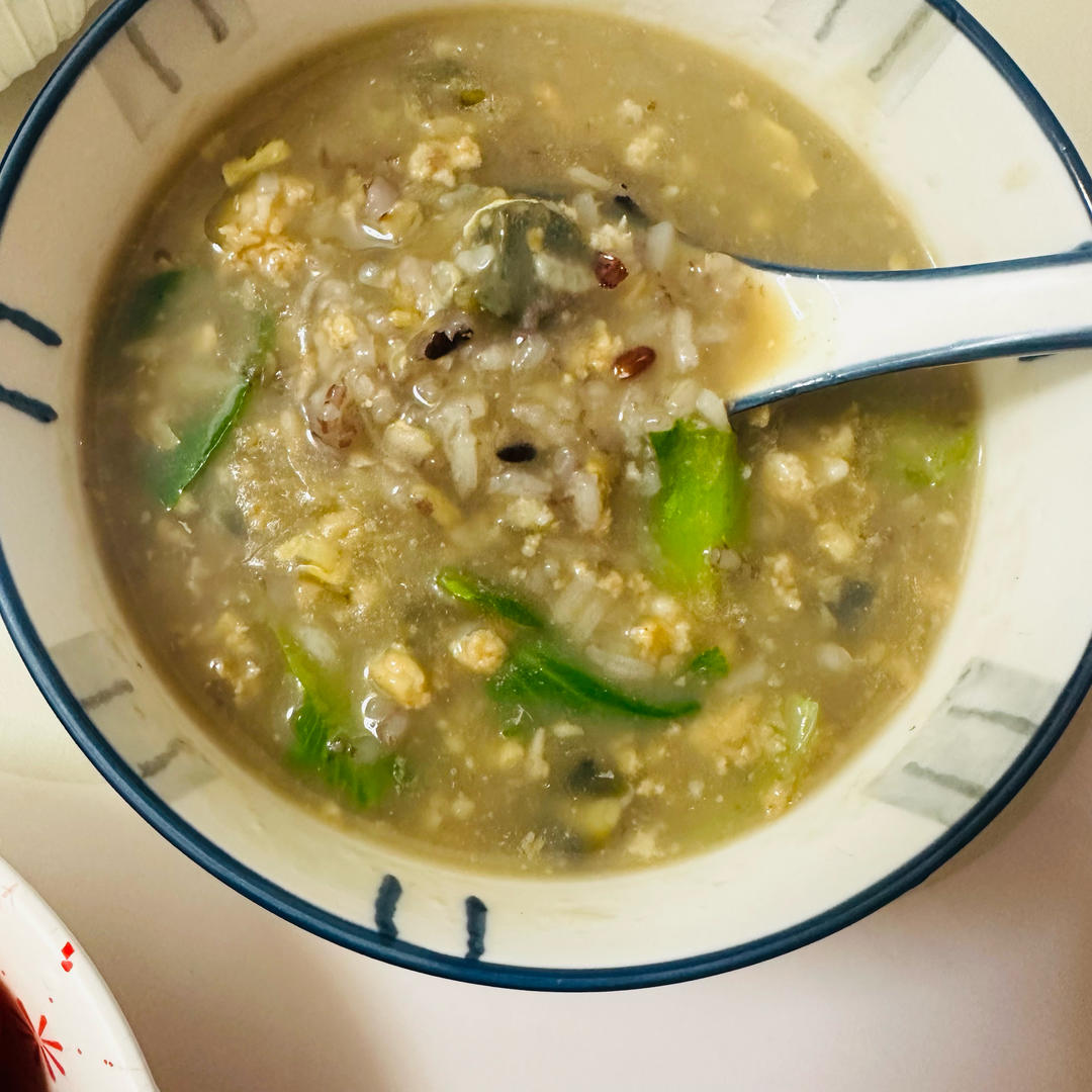 皮蛋瘦肉粥（砂锅）