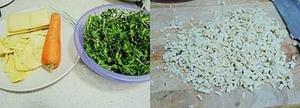 香煎荠菜卷的做法 步骤1