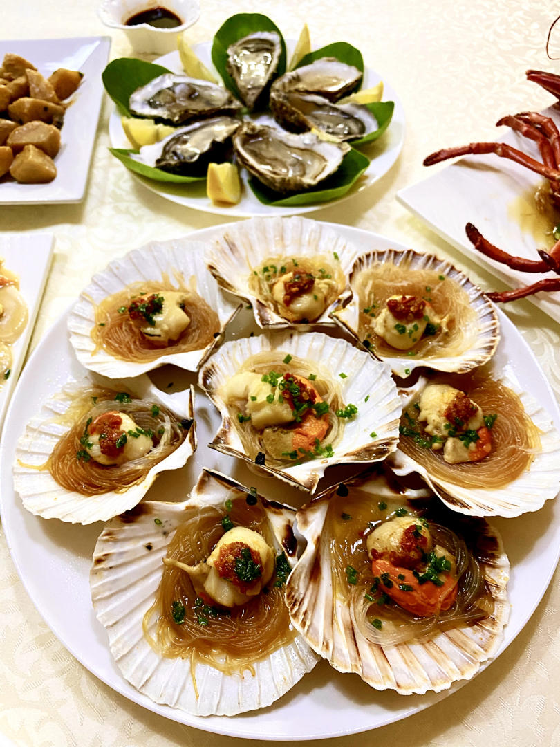 蒜蓉粉丝蒸扇贝