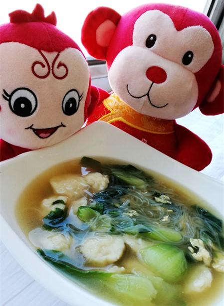 冬之暖意（鱼丸油菜粉丝汤）