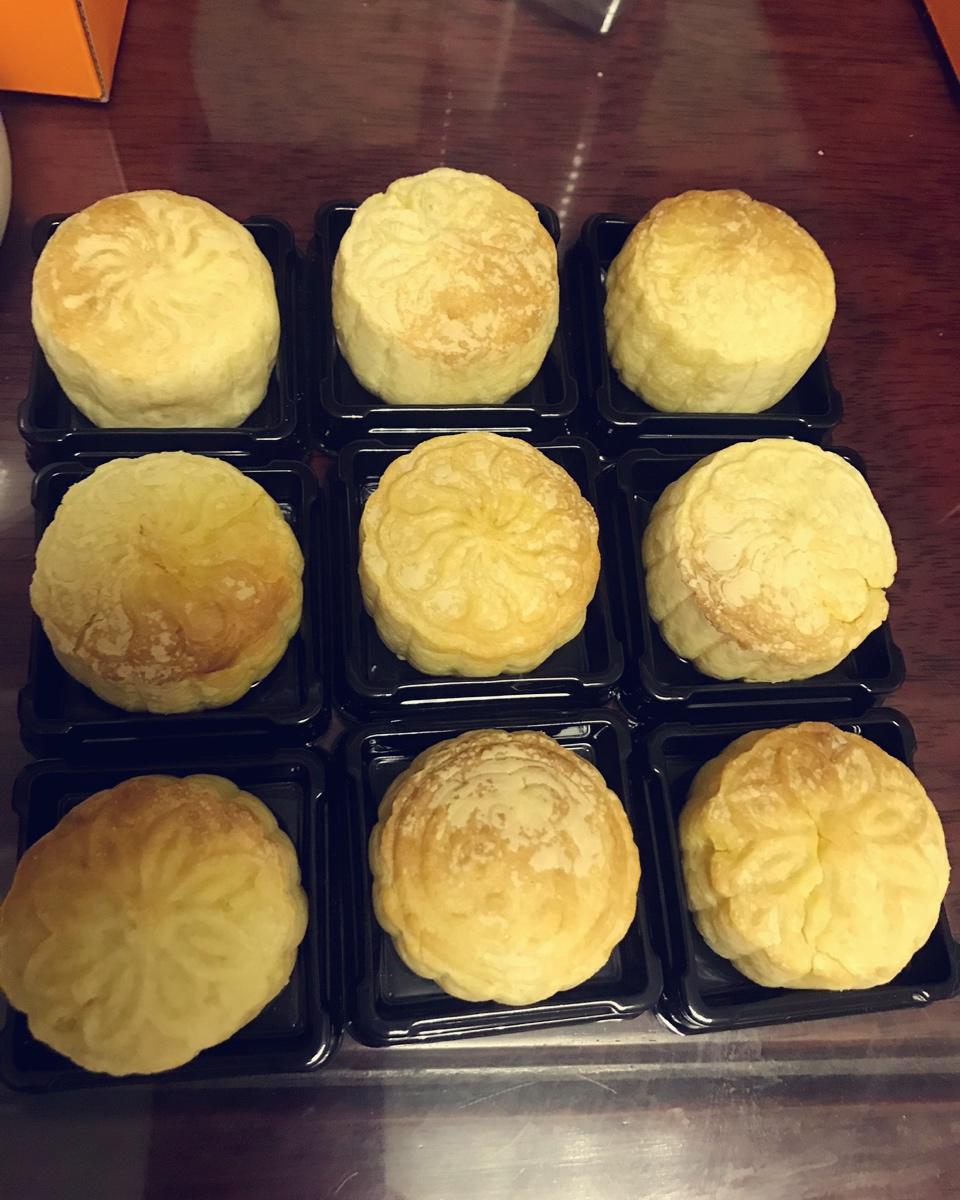 金沙流心奶黄月饼（简化版配方）