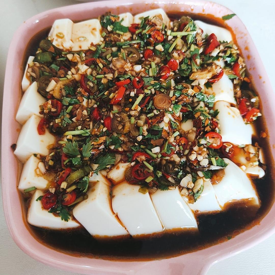 好吃爽口的皮蛋豆腐