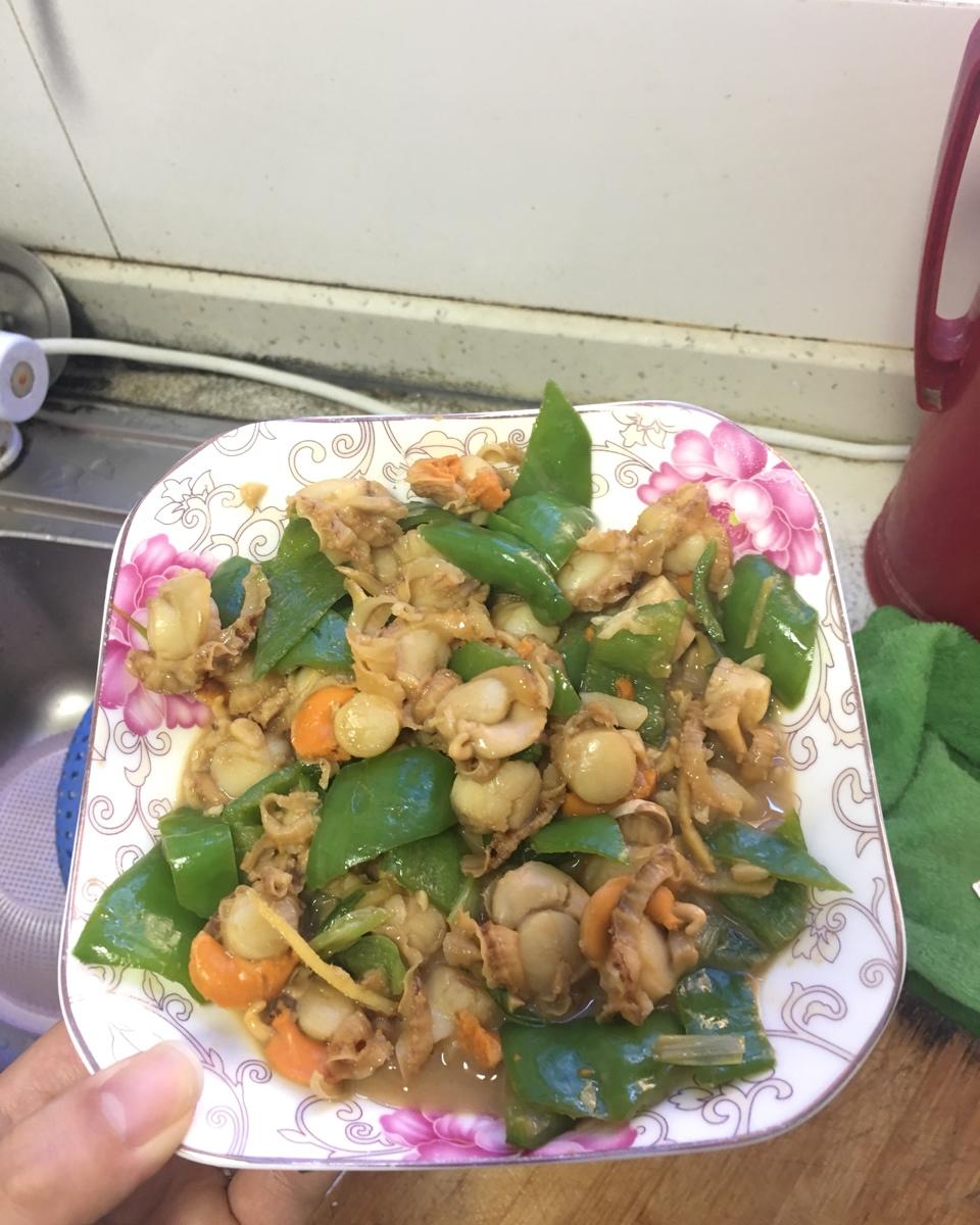 家常小炒扇贝肉