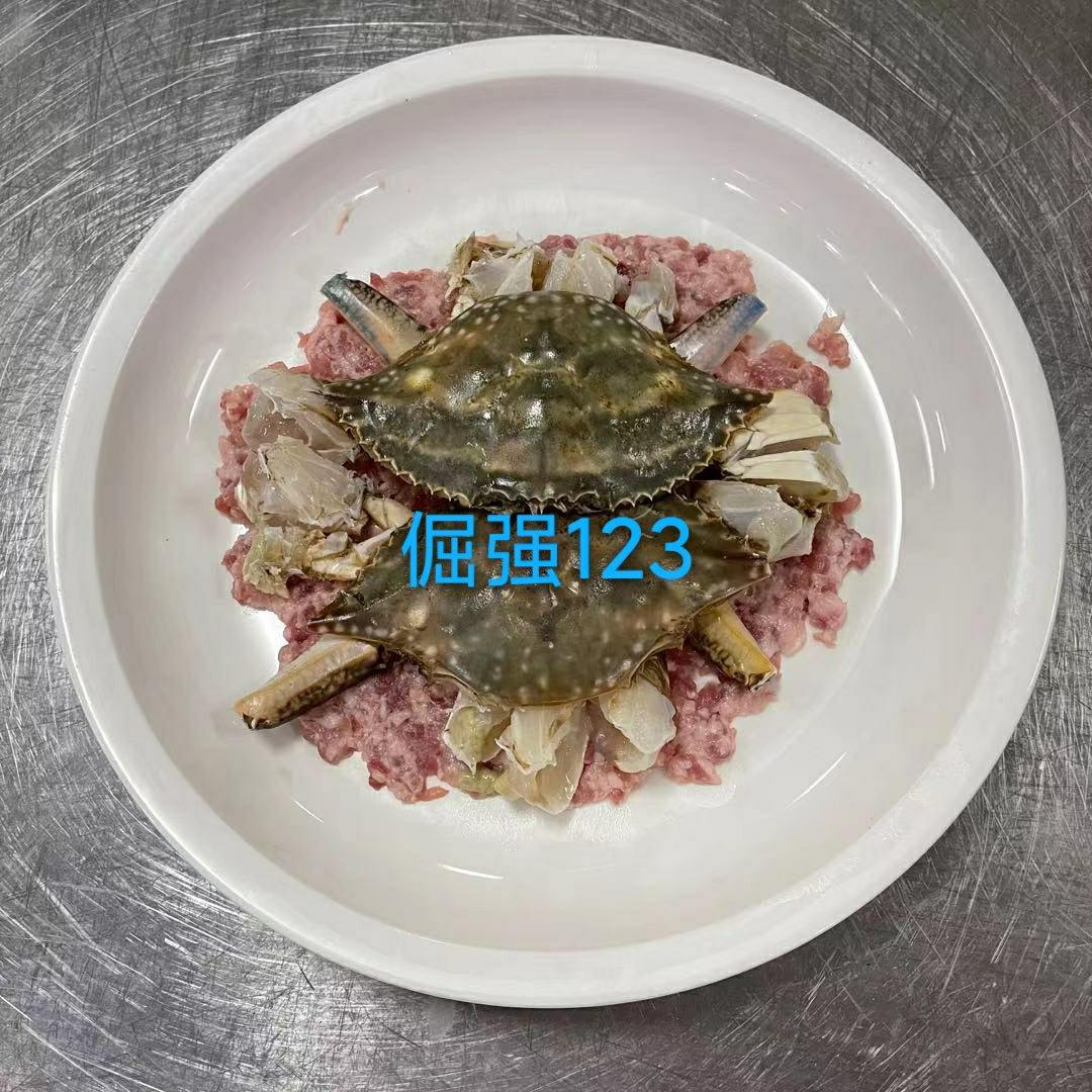 肉末蒸梭子蟹
