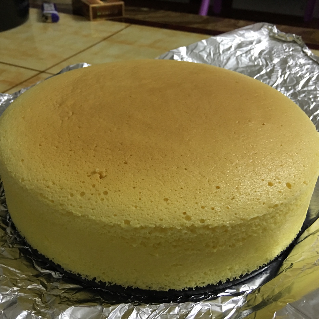 淡奶油蛋糕（8寸圆形蛋糕模，消灭1L装淡奶油）