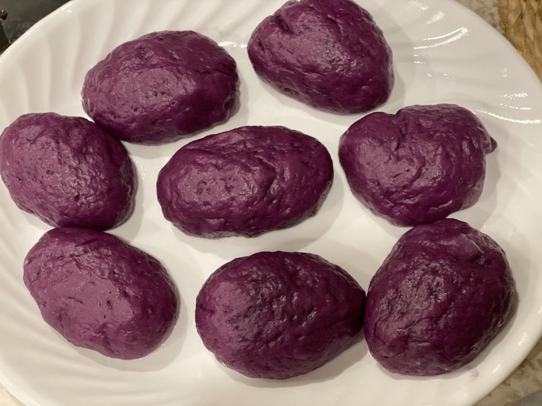 奶香紫薯馒头（一次发酵）