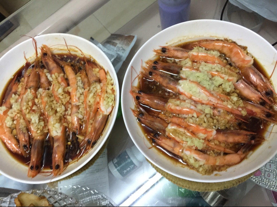 蒜蓉开背虾