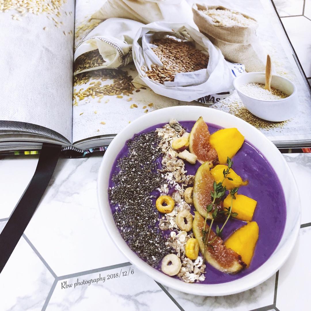 紫薯隔夜燕麦粥