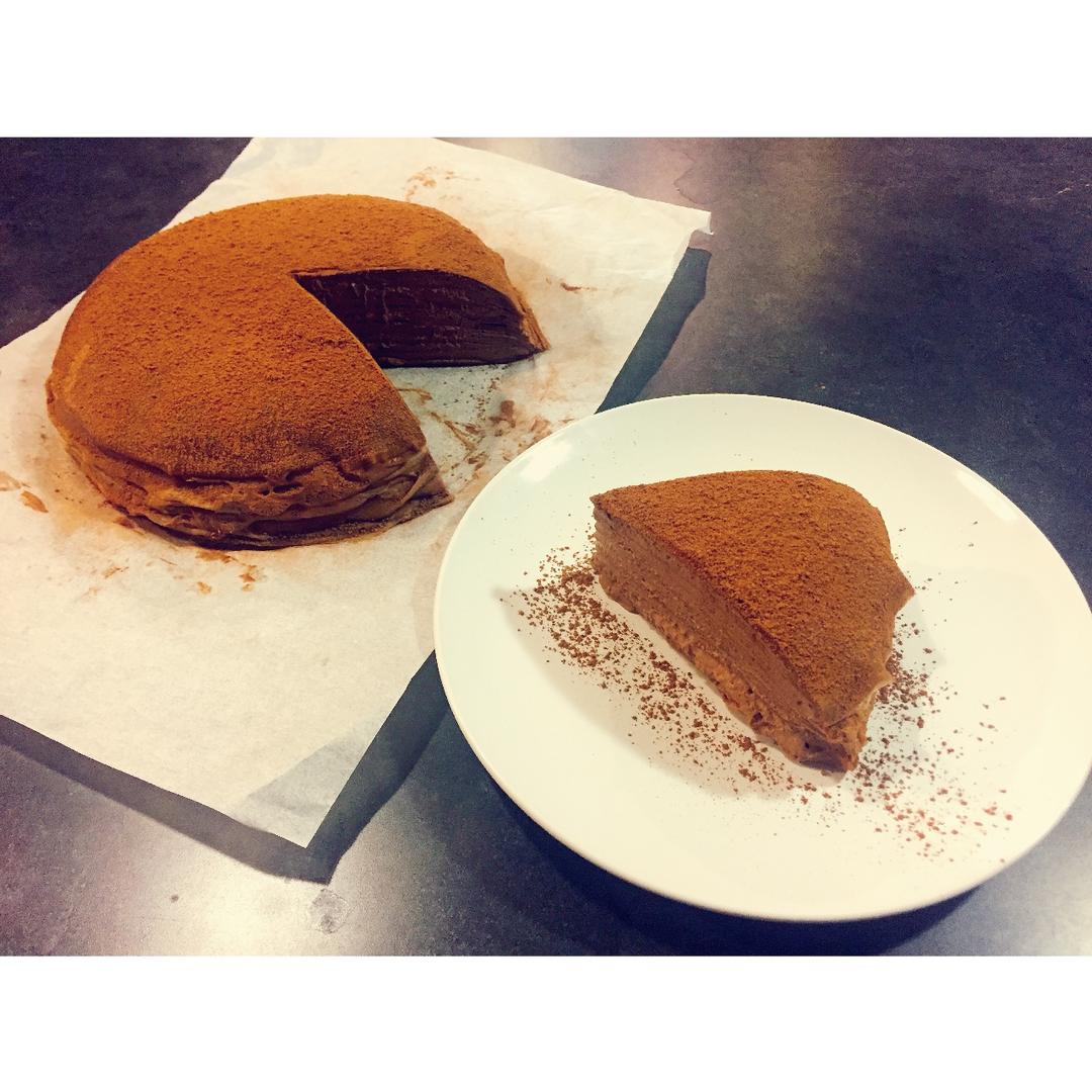 巧克力千层可丽饼