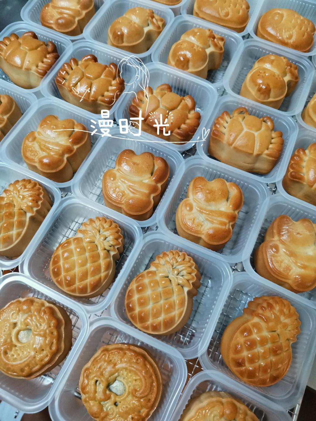 花纹立体的广式月饼皮