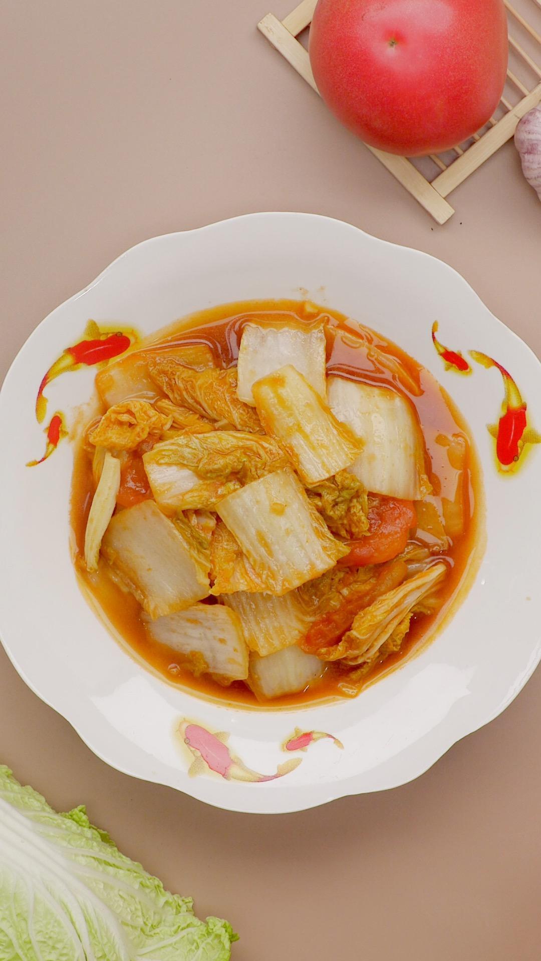 茄汁娃娃菜的做法