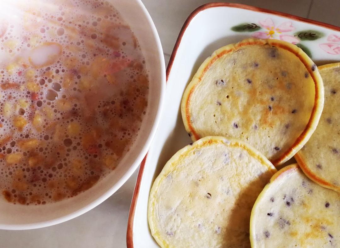 减脂100%全麦黑芝麻松饼（快手）