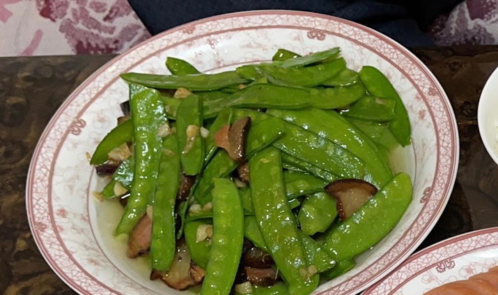 腊肉炒荷蘭豆
