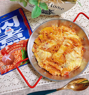 浓郁好吃‼️韩式鸡肉芝士焖饭的做法 步骤11