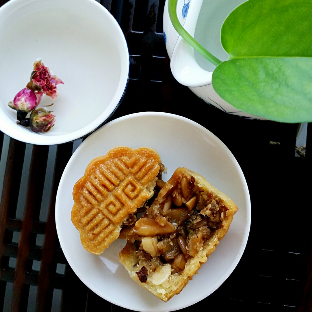 五仁月饼～不用转化糖浆的版本