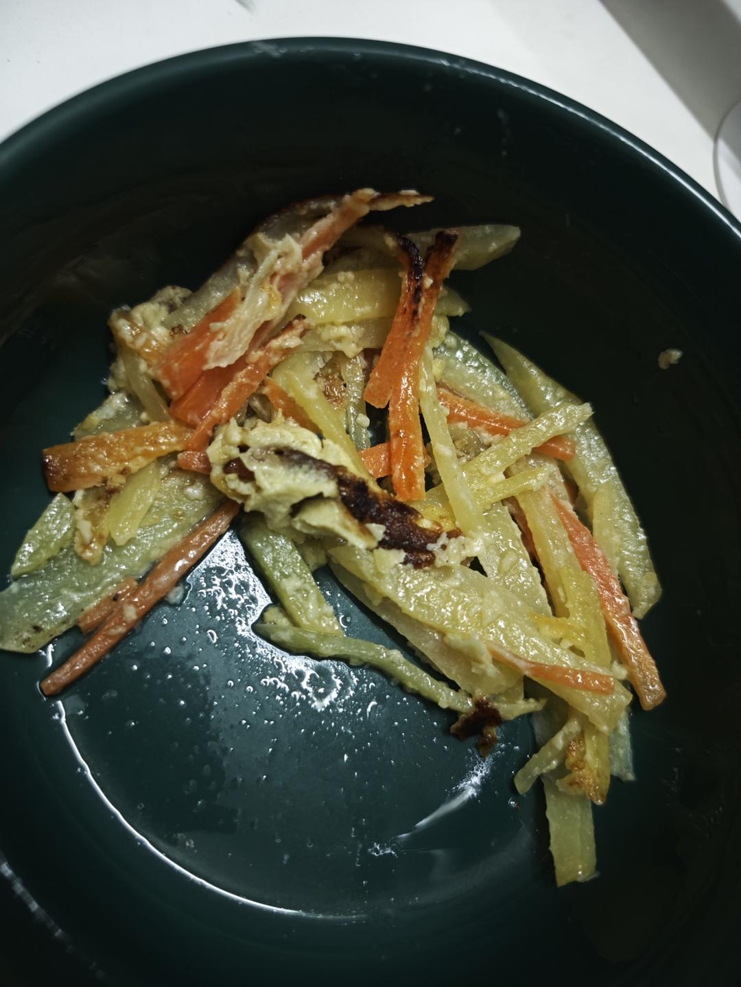土豆丝鸡蛋饼