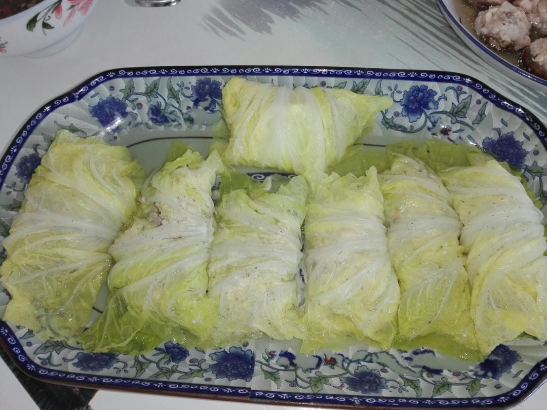 娃娃菜香菇肉卷