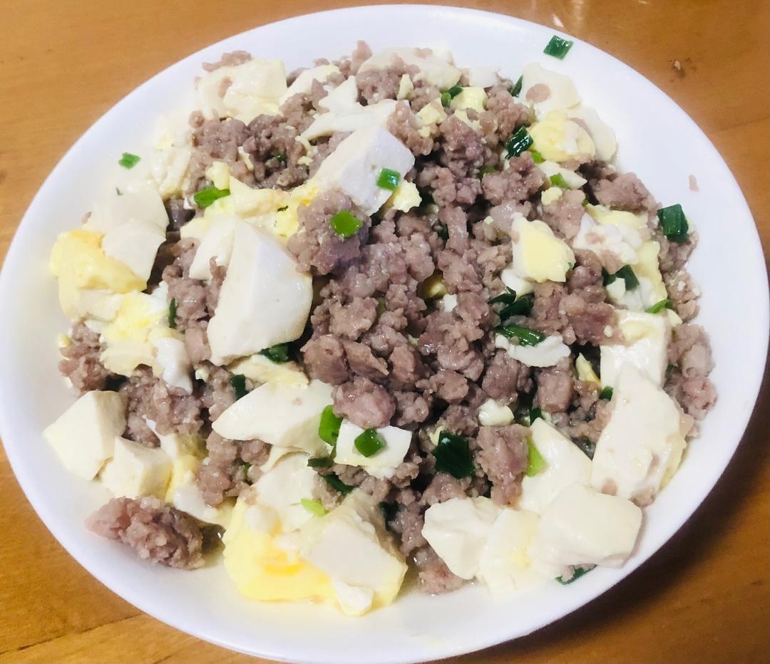 润燥增强免疫力健胃的肉末豆腐蛋羹的做法