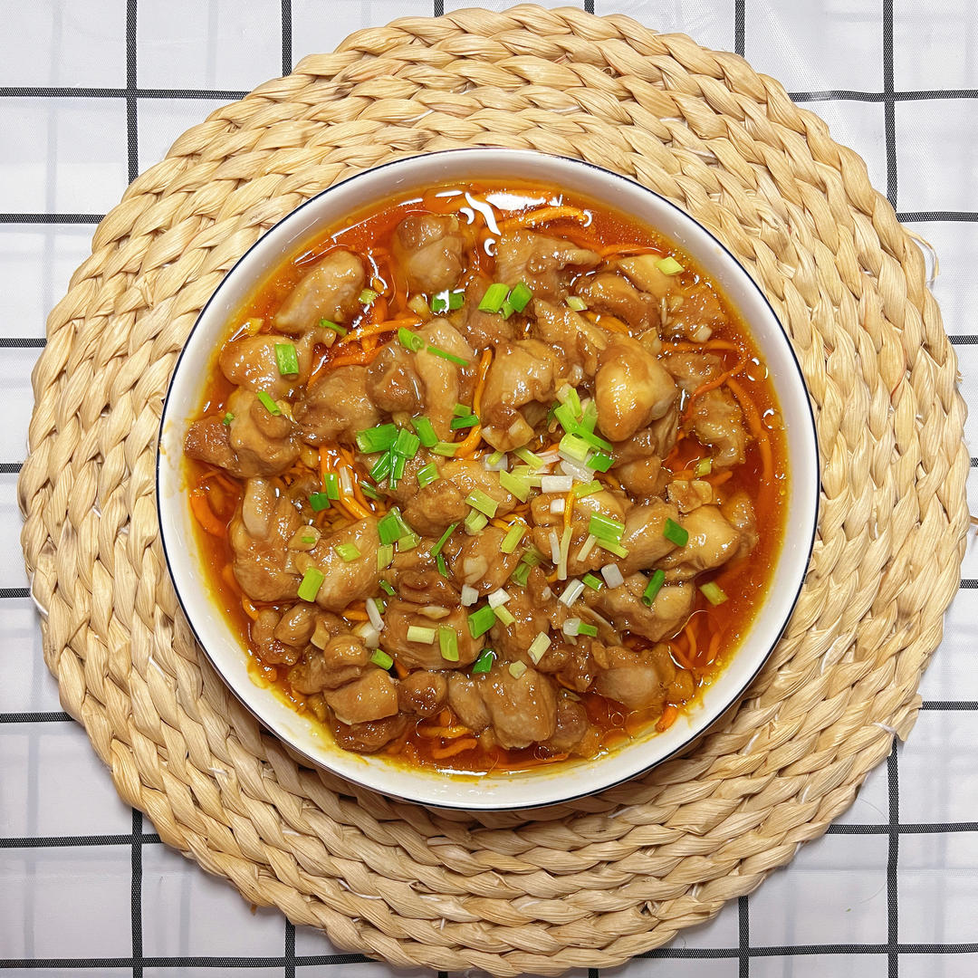 虫草花蒸鸡的做法