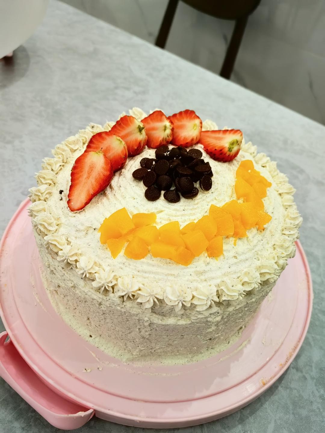 8寸戚风蛋糕（改良君之配方）#皮黑森林#