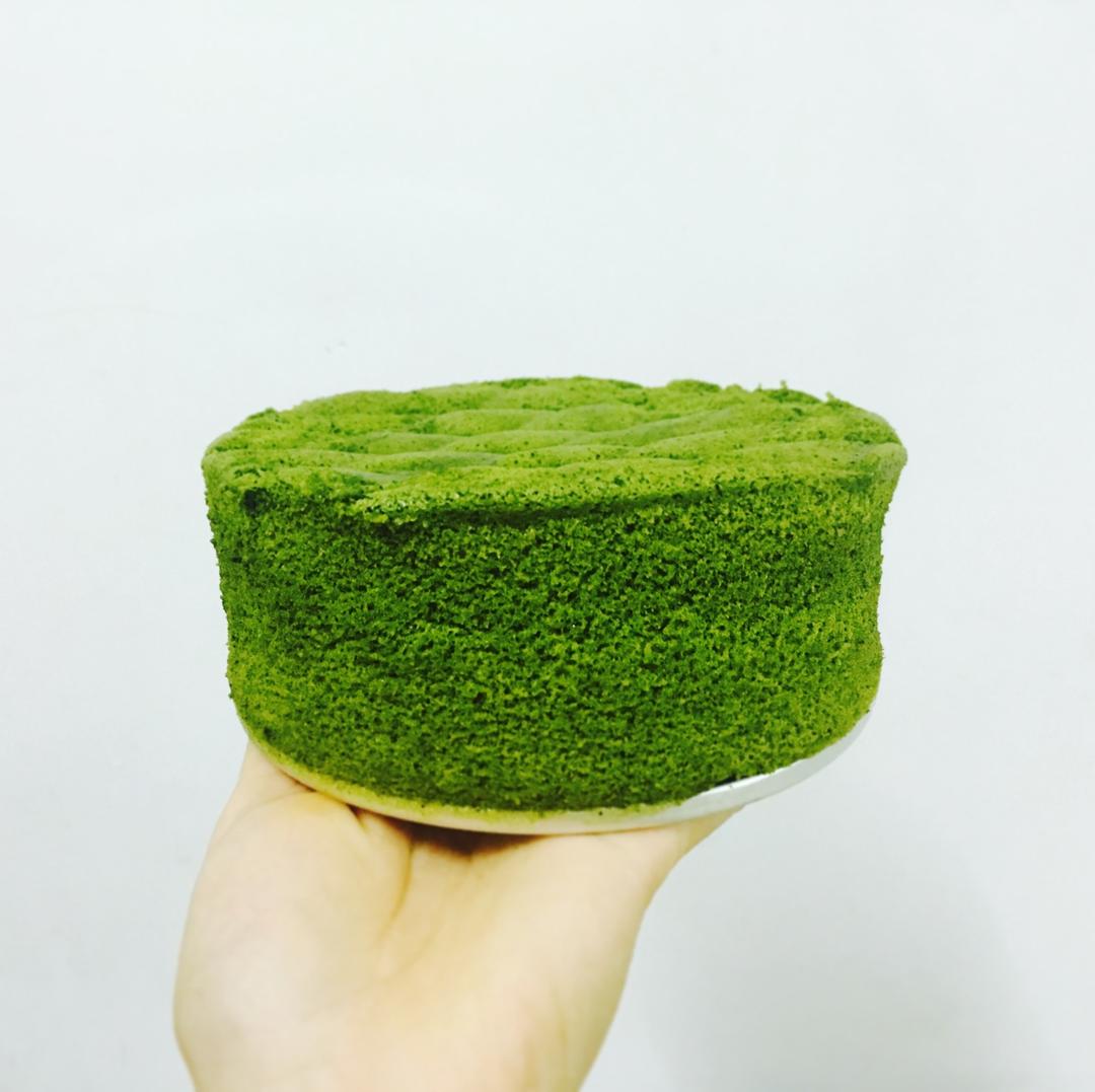 六寸抹茶戚风蛋糕