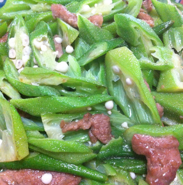 黄秋葵炒肉