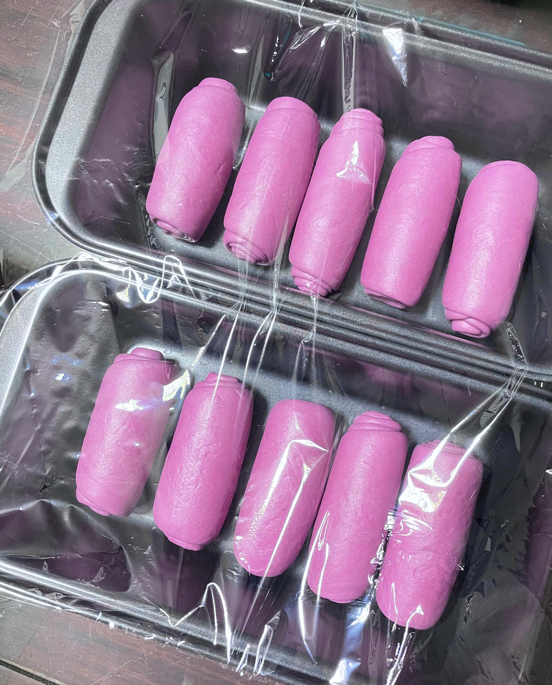 乳糖不耐受者一次发酵手撕吐司（紫薯吐司、酸奶吐司、可可吐司、抹茶吐司、黄豆粉吐司、肉松吐司、粘米粉吐司、香芋吐司、南瓜吐司）——西式美食（三十四）