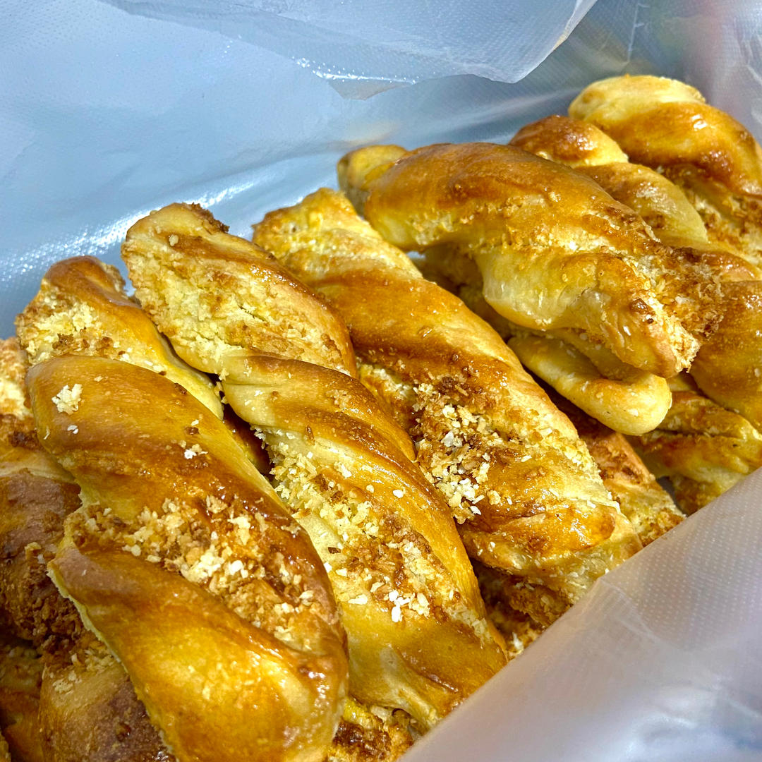 无需揉膜✅椰香浓郁‼️超好吃的椰蓉面包棒