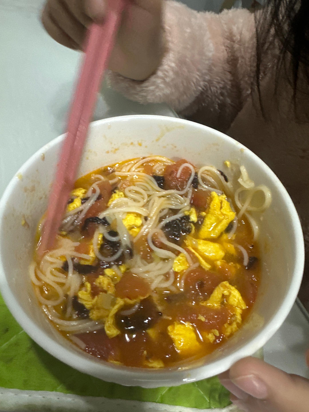 恨不得抱着锅舔的番茄鸡蛋面