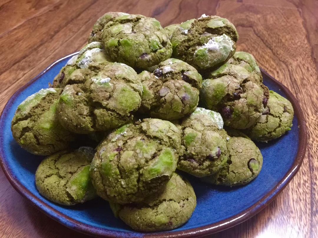 抹茶奶酪巧克力曲奇 Matcha Cream Cheese Choc Cookies