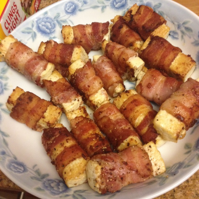 黑椒培根豆腐卷——很简单但很美味