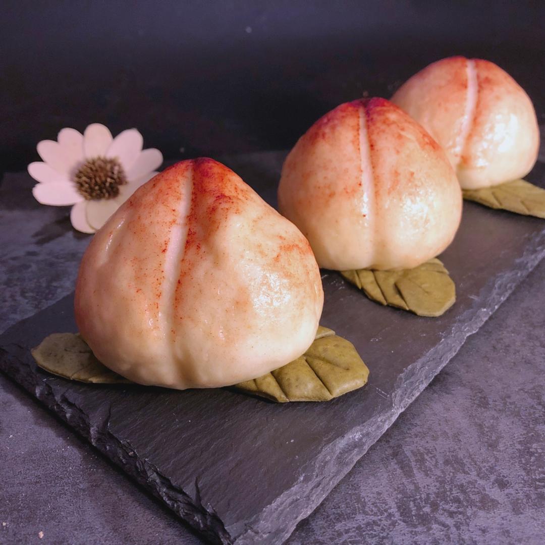 寿桃馒头（水蜜桃馒头）