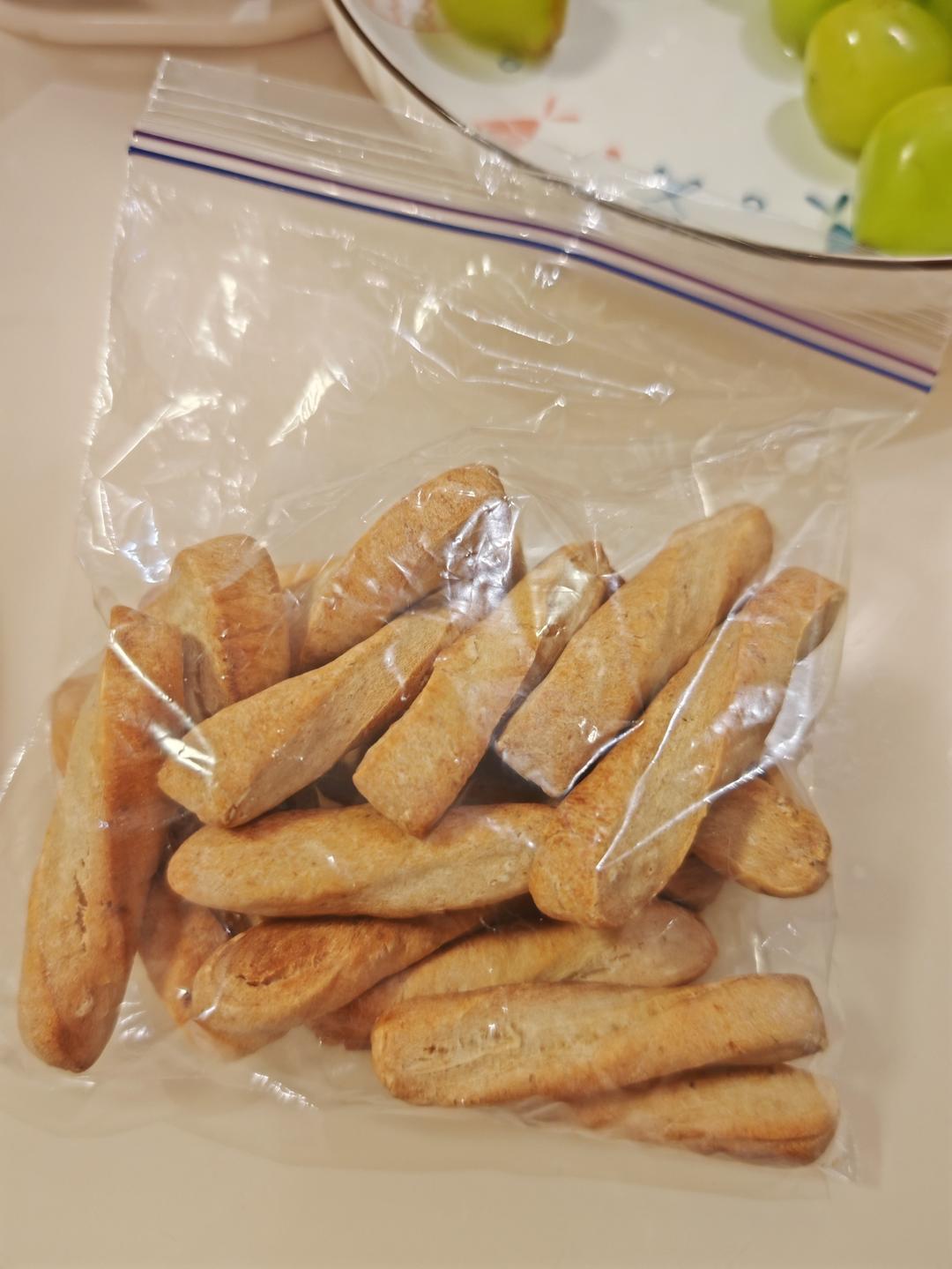 无油无糖宝宝磨牙棒饼干(硬性饼干)