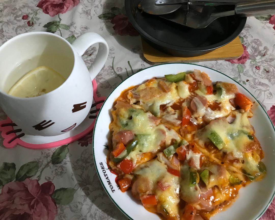 简单披萨简易披萨6寸小烤箱（现成披萨皮）