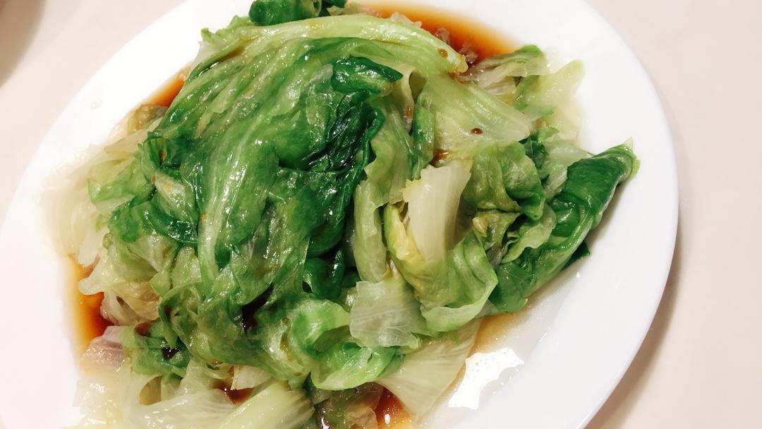 白灼生菜