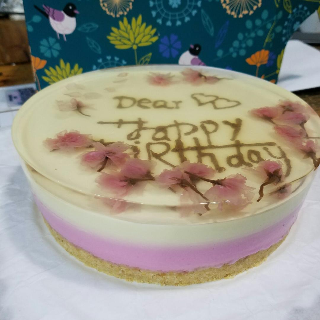 樱花渐变慕斯蛋糕（6寸）