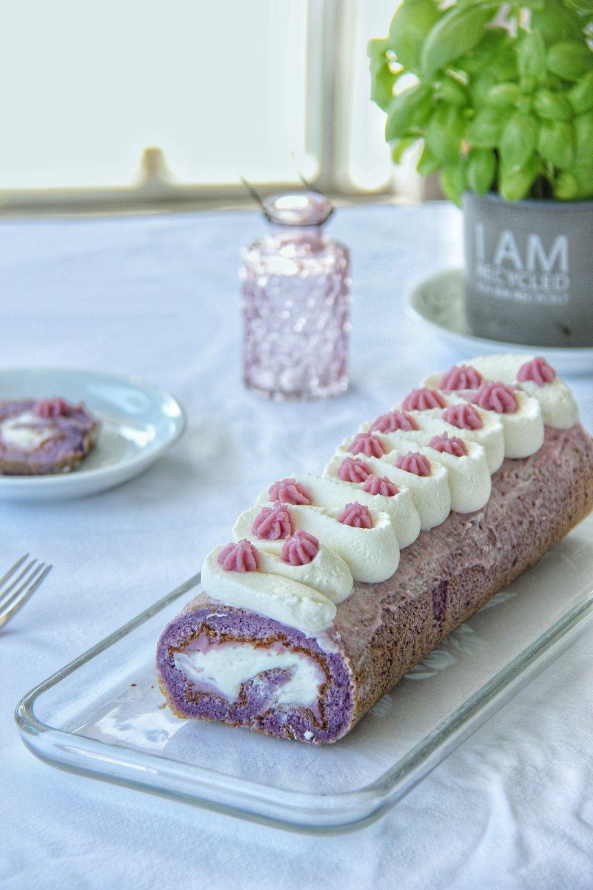 沉夕做的真香芋奶油蛋糕ubecake