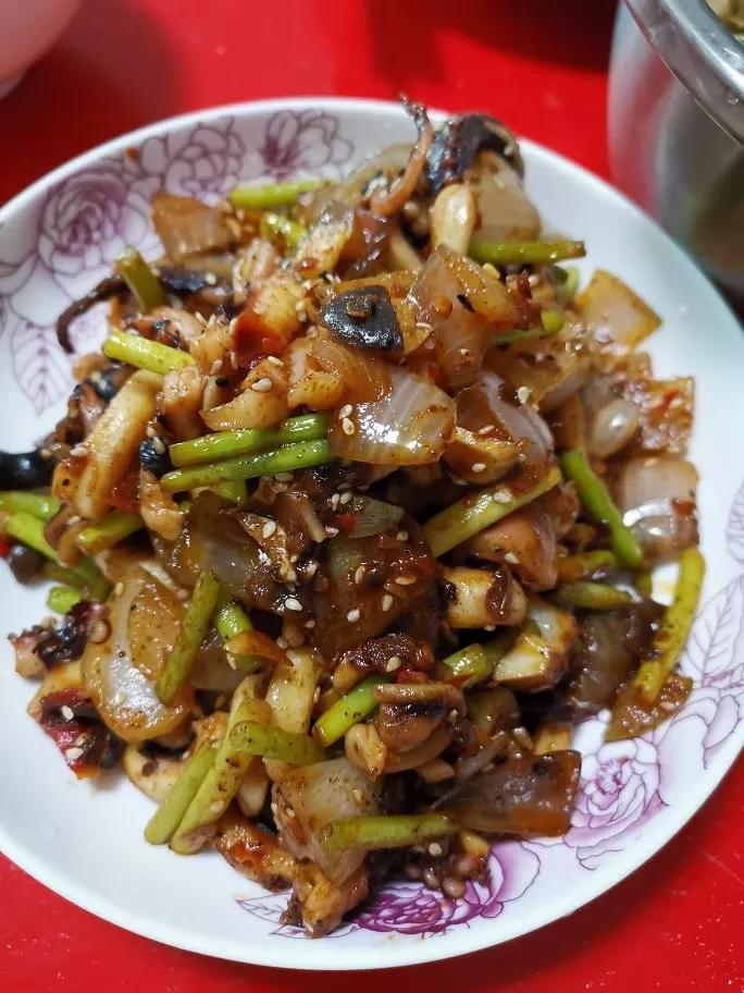 米饭杀手💥孜然酱爆鱿鱼须🦑超级简单快手