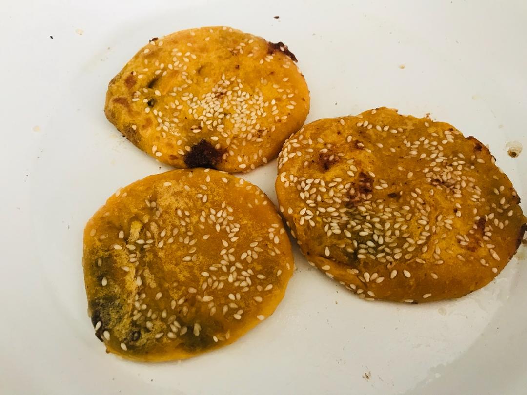 【豆沙红薯饼】