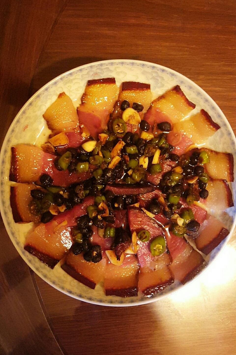 zkm823做的豆豉蒸腊肉