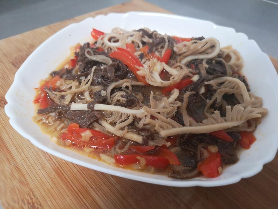 爆炒毛肚（小美锅菜谱）的做法