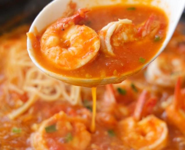 番茄虾仁浓汤的做法