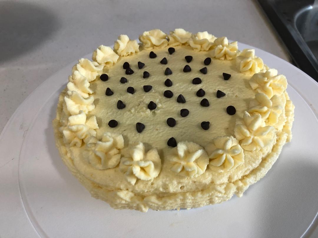 椰香斑斓戚风蛋糕