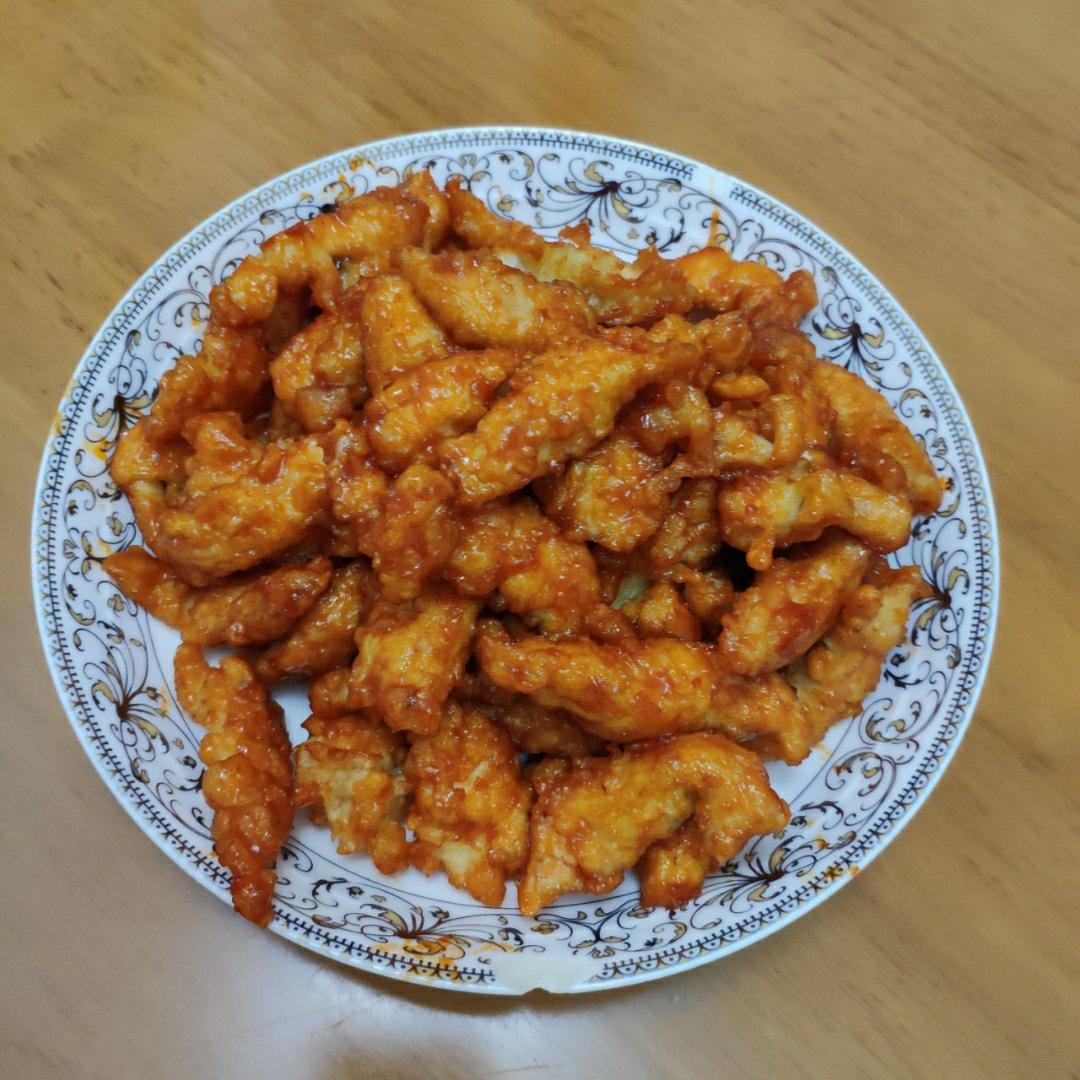 酸甜可口的糖醋里脊(鸡胸肉版)