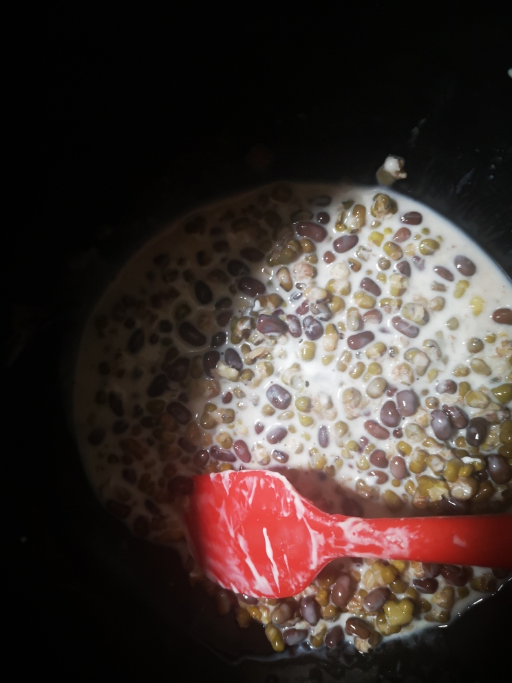 快手零脂红豆绿豆冰棍的做法 步骤2